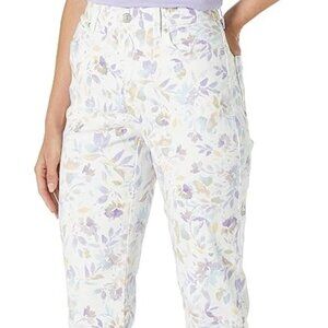 Gloria Vanderbilt Womens Rail Straight Leg  Roll Cuff Capris  Size 16